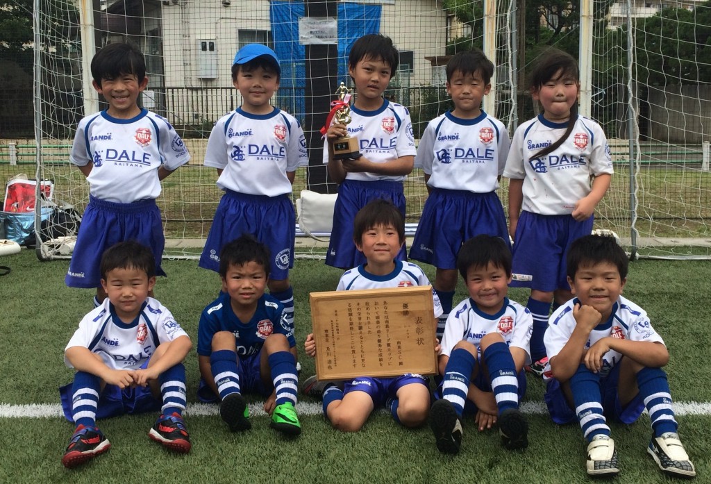 6/19（日）小1対象サッカー大会『翼カップU-7』優勝しました！