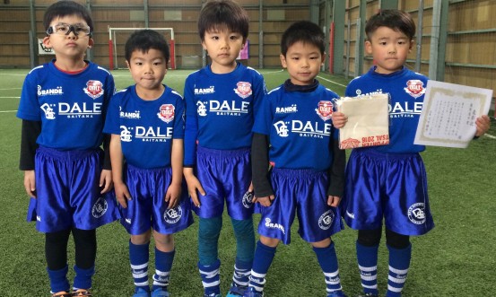 3/21(祝月)U-6幼児チャレンジカップに出場しました！