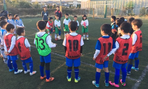 12/2（土）サッカーU-12（小1〜小2）トレーニングマッチ結果